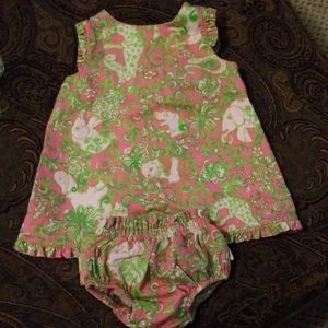 Lily Pulitzer Cap sleeve dress with bloomers